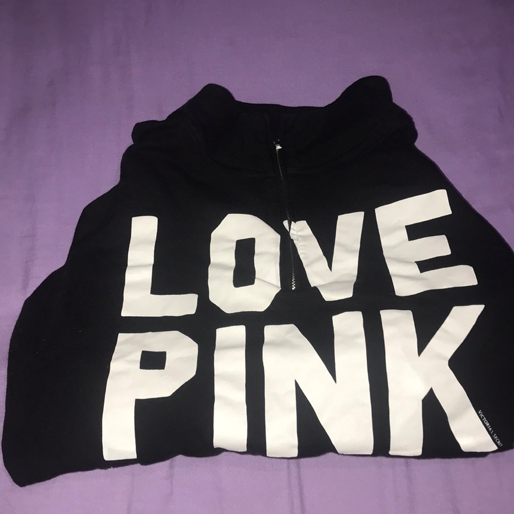 Pink half zip pull over - Picture 1 of 2